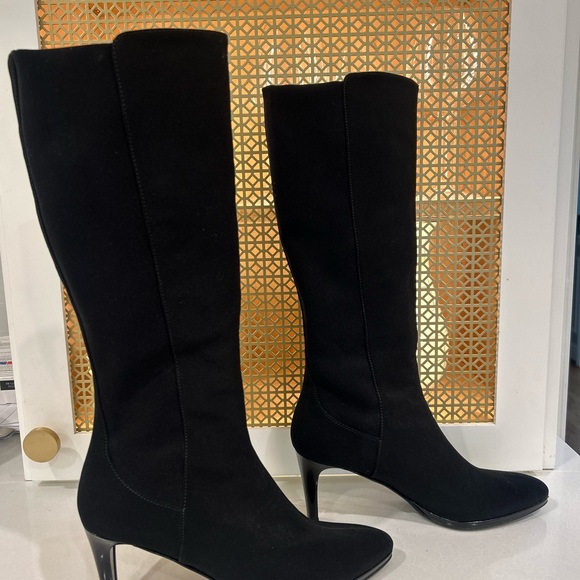 Stuart Weitzman Black Gore-Tex waterproof Boots Size 8.5 excellent condition - Picture 4 of 11